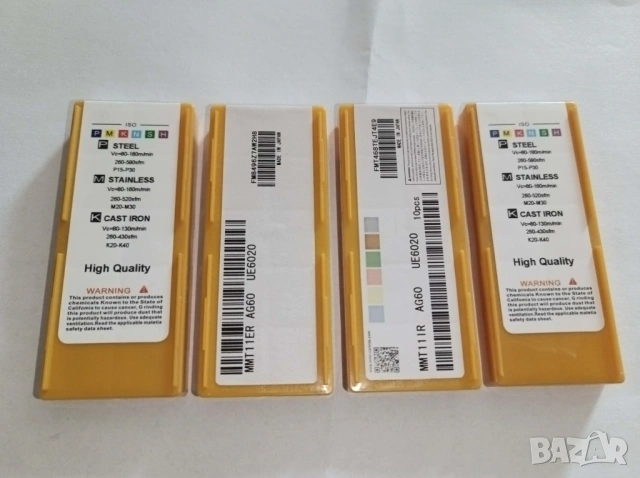 Комплект 10 броя стругарски пластини резба MMT 11IR AG60,11ЕR AG60, снимка 3 - Други инструменти - 54244291