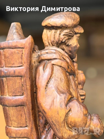 Старинна немска фигура „Kiepenkerl“, снимка 10 - Антикварни и старинни предмети - 54723489