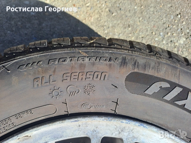 Алуминиеви джанти 13 " 4.100 с всесезонни гуми, снимка 7 - Гуми и джанти - 54070208