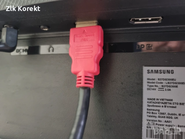 Gaming Монитор SAMSUNG 26.9 ", снимка 6 - Части и Платки - 54977776