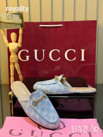 Gucci Нови Стилни Дамски Чехли Различни Цветове Гучи , снимка 4 - Чехли - 55132216