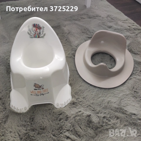Пеещо детско гърне и обръч за тоалетна 