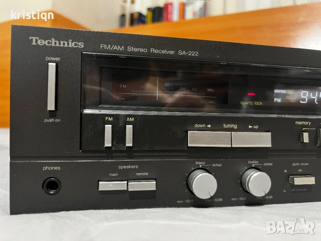 Technics SA-222 в много добро състояние, снимка 3 - Ресийвъри, усилватели, смесителни пултове - 54751303