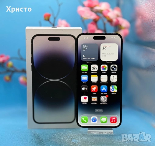 Apple iPhone 14 Pro Max, 128GB, 6GB RAM, 5G, Space Black  , снимка 2 - Apple iPhone - 54369247