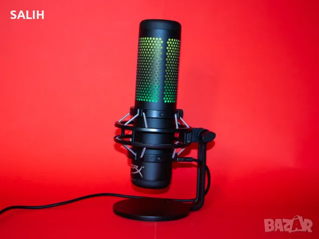 HyperX QuadCast S RGB Микрофон Геймърски USB Mic PC PS4 PS5 Mac XBOX Windows Linux, снимка 13 - Микрофони - 55468857