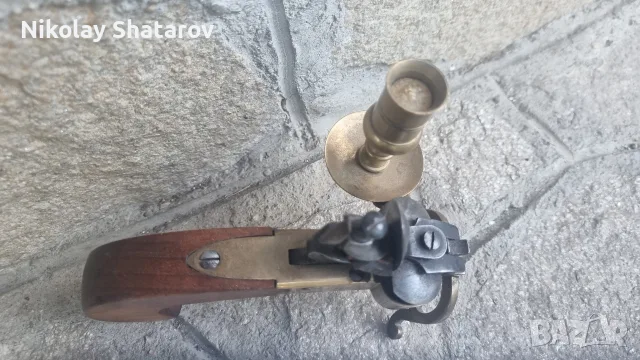 Кремъчен пистолет запалка , снимка 2 - Антикварни и старинни предмети - 54647997