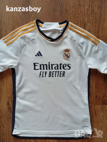 adidas Real Madrid CF Home Jersey Youth 23/24 IB0011 WHITE - юношеска тениска р-р 15-16г./176см, снимка 4 - Тениски - 55051275