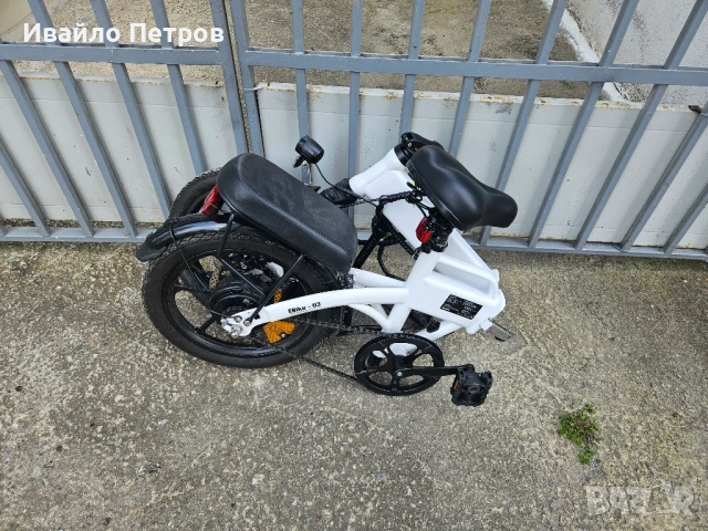 Електрически сгъваем велосипед 16 цола U3-шест месеца гаранция, снимка 8 - Велосипеди - 54212115