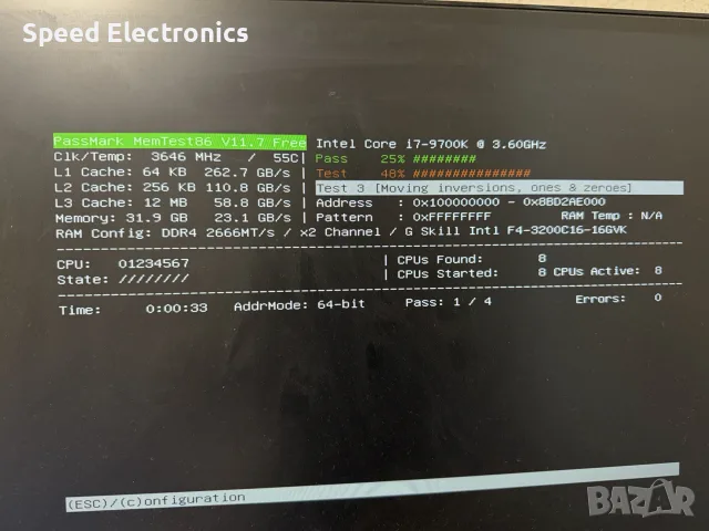 Intel Core i7 9700K, снимка 4 - Процесори - 55675542