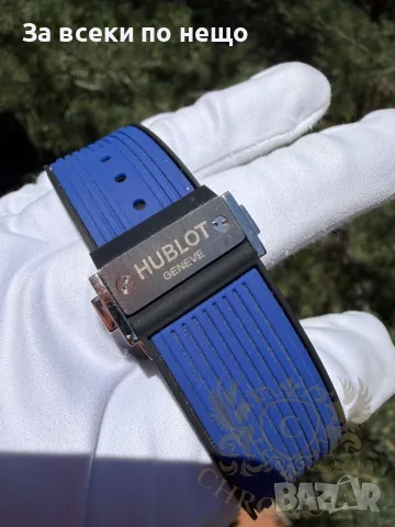 Hublot Big Bang Unico Мъжки Син Часовник С Кварцов Механизъм Код Chronolux43, снимка 5 - Мъжки - 55645309
