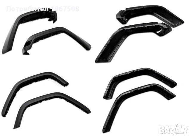 Вежди и метални подкалници за Jeep Wrangler JL 18 - 26, снимка 5 - Части - 54577503