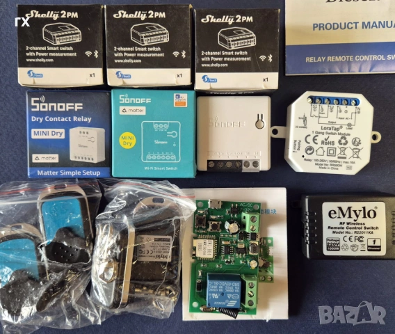 Смарт реле Sonoff MINI-D, Shelly 2PM,  Sonoff S26R2 и други смарт устройства, снимка 2 - Друга електроника - 52461495