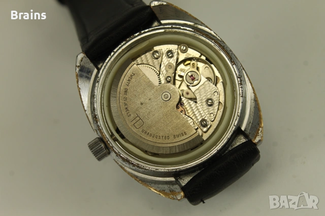 1960's JURA BERNOIS Automatic Швейцарски Ръчен Часовник, снимка 8 - Мъжки - 54853638