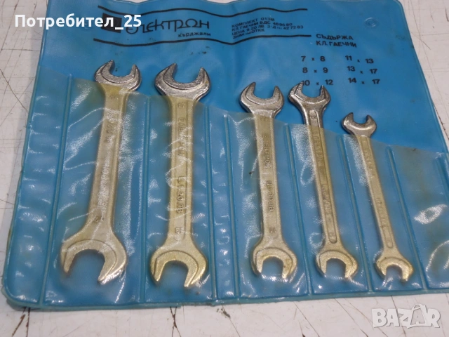 Комплект гаечни ключове- Български