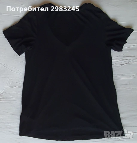 Дамска тениска с шпиц деколте и кученце, снимка 3 - Тениски - 54753809