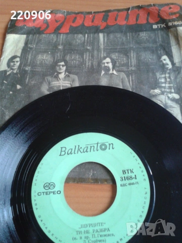 7"плоча Щурците ‎– Ти Не Разбра / Песен За Теб ВТК 3168