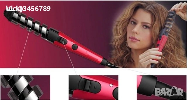 Маша за коса Керамична NOVA NHC-2007A , снимка 5 - Маши за коса - 53977282