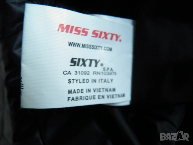 Miss Sixty оригинално дамско черно дълго яке М, снимка 11 - Якета - 54288760