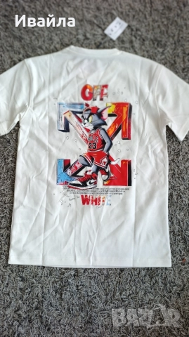 Нов мъжки комплект Off white Tom and Jerry Bulls 23 , снимка 3 - Спортни дрехи, екипи - 54809392