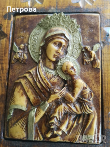 дървена икона, снимка 2 - Икони - 54291940
