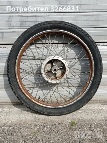 предна мото джанта "RADAELLI" с гума METZELER 17"цола , снимка 2 - Части - 54195457