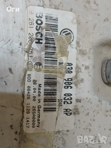Компютър за Фолксваген Поло 6N2 1.4mpi 030 906 032 AP / 0 261 206 751, снимка 2 - Части - 54900561