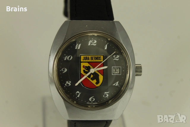 1960's JURA BERNOIS Automatic Швейцарски Ръчен Часовник, снимка 4 - Мъжки - 54853638