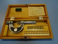 Резбомерен микрометър DDR Suhl Thread Мicrometer 0-25mm, снимка 6