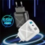 65W GaN зарядно устройство USB-C PD & USB-A QC 3.0 – Бързо зареждане за iPhone, Samsung 10326, снимка 14