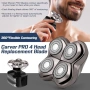 Нова Резервна 4D глава с ножчета за Skull Shaver мокро сухо бръснене мъже, снимка 2