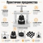 Професионална преса за часовници с вертикален механизъм и 18 матрици за часовникари инструмент, снимка 5