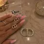 брошка и обеци от висококачествена неръждаема стомана Christian Dior , снимка 1