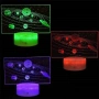 Нощна детска 3D LED лампа, Слънчевата система, променящи се цветове, 20 см, снимка 2