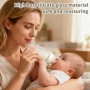 Нови Стъклени шишета за кърма 240 мл, 4 броя комплект BPA-free, широк отвор, снимка 7
