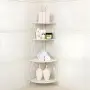 Елегантен ъглов рафт за дома бял или черен, снимка 6