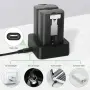 Комплект Abeden AB2401 - 2 батерии 6040mAh + двойно зарядно за Ring Video Doorbell и Stick Up, снимка 5
