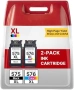 Нови 575XL 576XL мастила за Canon PIXMA TS3750i TS3551i TR4751i 2 броя тонер принтер мастило, снимка 1
