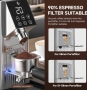 Кафемелачка AMZCHEF Burr, електрическа кафемелачка с 45 прецизни настройки за смилане, снимка 2