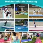 Надуваема тренировъчна постелка Meketum Air Track, 200 х 100 х  10 см, надуваем дюшек за гимнастика , снимка 7