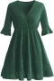 Блестяща тъмнозелена рокля 2XL/3XL , снимка 3