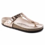 Дамски Сандали от Естествен Велур, Birkenstock Gizeh Gator Gleam Copper 1016050 Анатомични, Джапанки, снимка 5