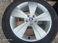 Лети джанти 17ки 5х112 Skoda + всесезонни гуми 215/55/17 Hankook, снимка 5