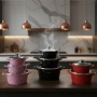 Комплект Касероли Cheffinger Diamond Design | 3 Части | Индукция, снимка 1