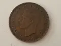 1 пени, 1937год., снимка 2