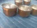 6 медни чашки с вътрешно калаено покритие, снимка 3
