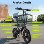Eлектрическо колело iScooter EB1S 500W 36V 12Ah, снимка 3