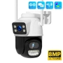 Външна 8MP WiFi Безжична Камера 4K,Автоматично проследяване,iCsee APP, снимка 9