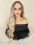 Lace front Руса къдрава перука 67см, снимка 4