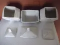 Лот от 3 бр. порцеланови кутии за сол , захар и фиде, снимка 2