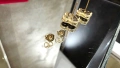 Van Cleef & Arpels VCA Gold Black Onyx Vintage Alhambra Stud Дамски Обеци с Винт, снимка 8